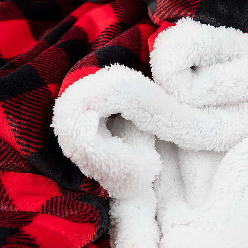 Buffalo Plaid Throw 50x70 - Red & Black - Case Of 12 (THROW-BUFPL-50X70-CS)
