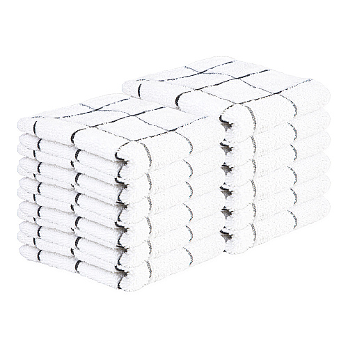 Cooks Linen Dishcloth 12x12 Black - Pack Of 12 (DISH-BLACK)
