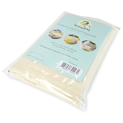 Sloppy Chef Cheesecloth Bag - Unbleached, Grade 90, 44x36 - Case Of 24 Bags (N060-4436-UB-CS)