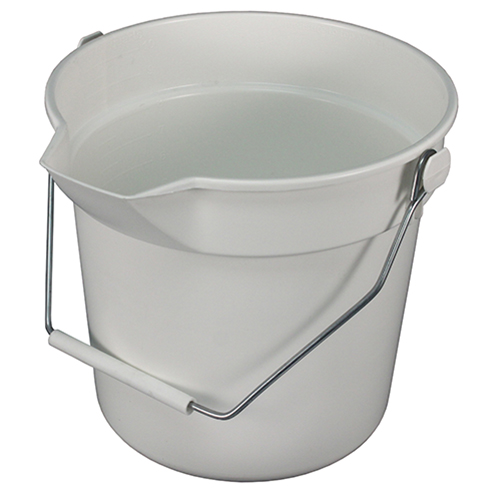 Bucket 10 Qt Deluxe White, Case Of 12 (5510W)