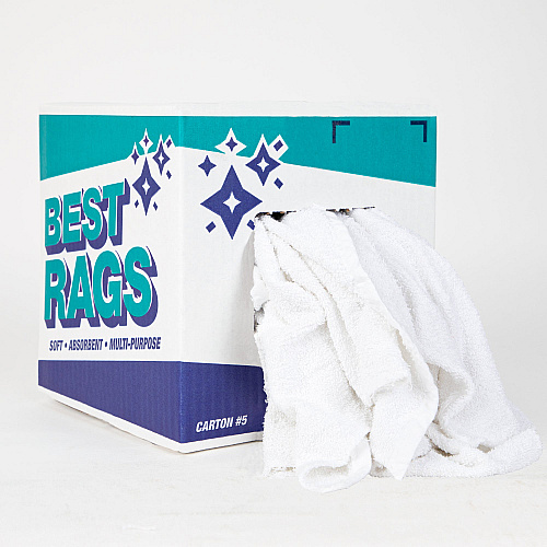 W50cb Wall Washing Terry Wipers White - 5lb Box (N-W50CB-5)