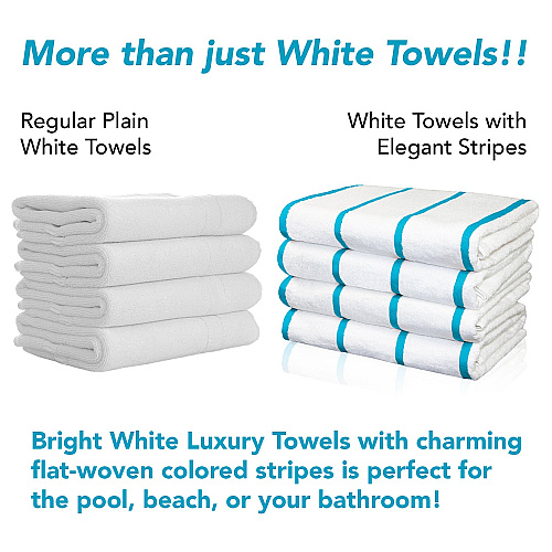 Las Rayas Beach Towel 30x60 Blue - Case Of 24 (BT-HS3060-15BL-CS)