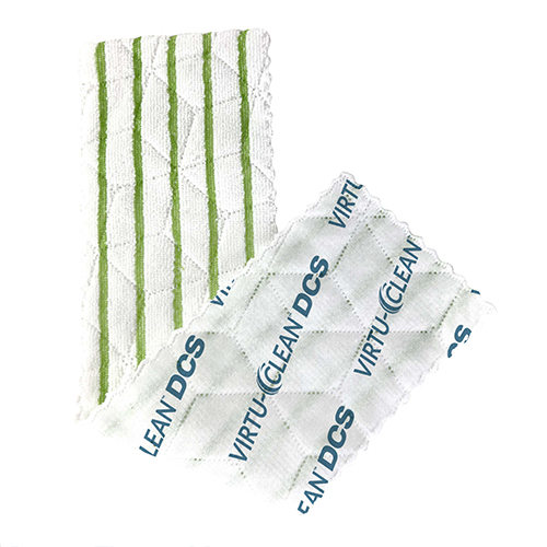 Virtu Clean Disp Cleaning Pad W/scrubber, 20/bag, 12 Bags/cs, Case Of 240 (VCDCS)