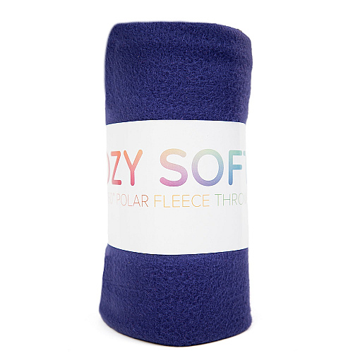 Cozy Soft Polar Fleece Throw 50x60 Navy - Case Of 12 (FLC-PLR-5060-NV-CS)