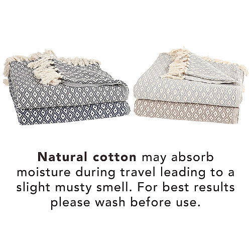 Common Ground Throw 50x70 Diamond Pattern - Case Of 12 (THROW-DIA-50X70-CS)