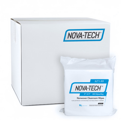 Nova-tech Cleanroom Wiper 9x9 - Case Of 3600 (NT1-99)