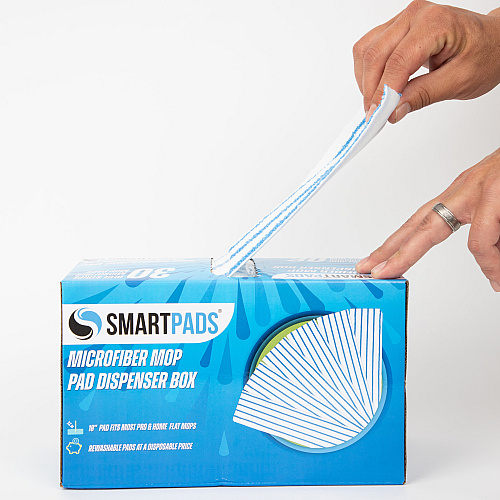 Smart Pads Reusable Mop Pad Blue - Box Of 30 (PNP901RMP-BL)