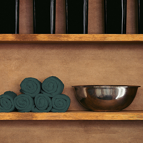 Cotton Salon Towel 16x28 Hunter Green - Case Of 144 (BB-1628-3HUN-CS)