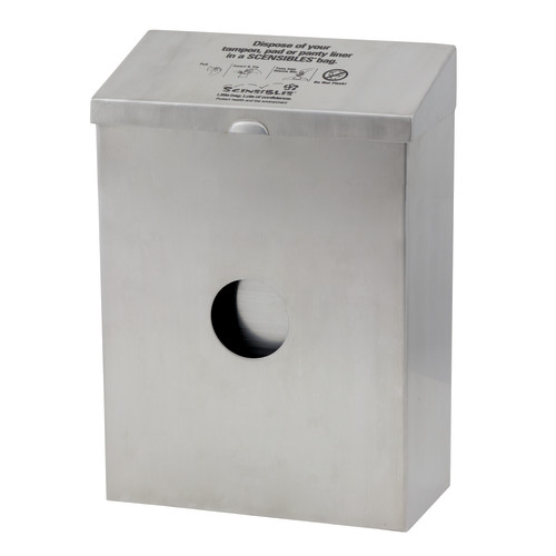 Scensibles Combination Receptacle Dispenser, Stainless Steel, 11"x8"x4", 1 Each, 10/cs (CDSS)