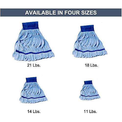 Microfiber Tube Mop - 18oz Blue - 1 Each (M600018B)