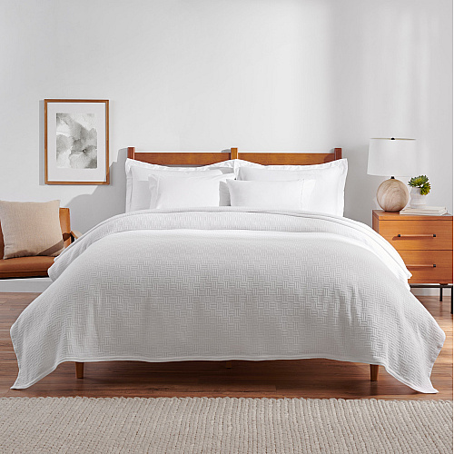 Host & Home Cotton Bed Blanket King White - Case Of 4 (BLKT-COT-10490-WH)