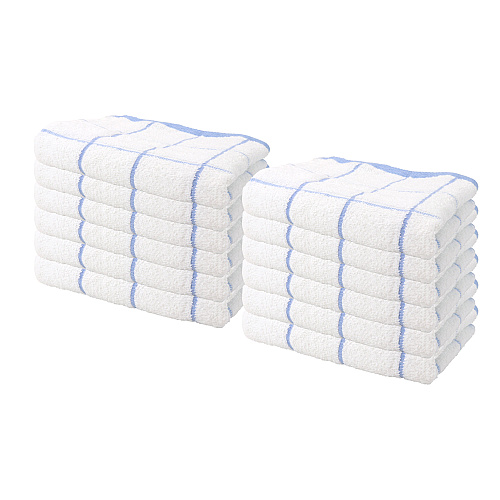 Cooks Linen Kitchen Towel 15x25 Blue - Pack Of 12 (KT-BLUE)