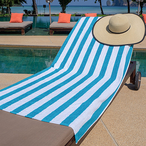 Cali-cabana Beach Towels 30x60 Blue - Pack Of 4 (CALICABANA-BLU)