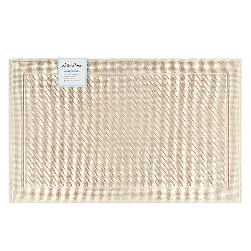 Host & Home Cotton Bath Mat 24x36 Almond Milk - Case Of 4 (HH-BM-2436-BG)