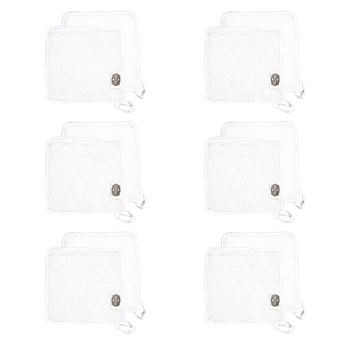 Cooks Linen Pot Holder 7x7 White - Case Of 144 (POT-WHITE-CS)