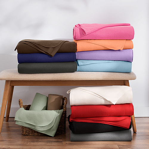 Cozy Soft Polar Fleece Throw 50x60 Assorted - Case Of 12 (FLC-PLR506012PK-ASST)