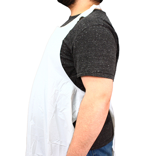 Die Cut Vinyl Apron 8 Mil 35x48 White, Case Of 72 (ME8W-48)