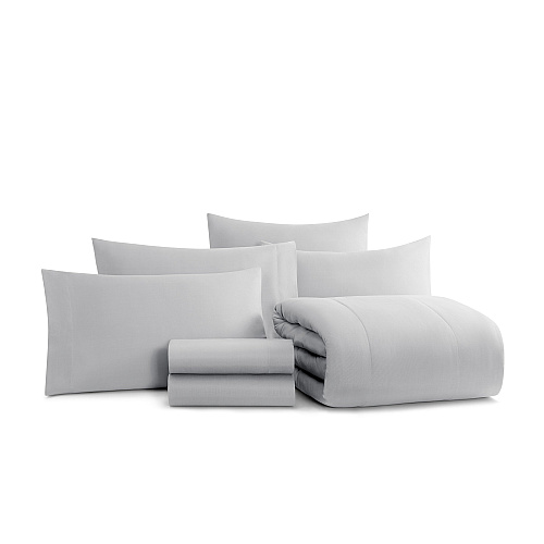 Family Essentials Bed In Bag 7pc Set - King - Grey - Case Of 6 Sets (BIAB-KG-GY)