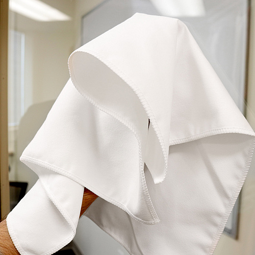 Smart Choice Suede Cleaning Cloth 16x16 White, Pack Of 12 (PNP915103WH)