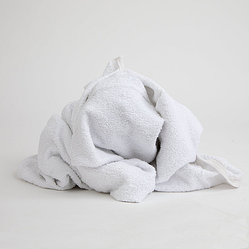 W54 Hand Towel Size Terry Wipers White - 25lb Box (N-W54-25)