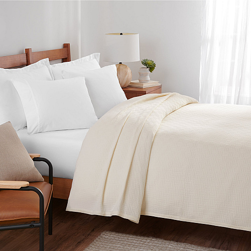Host & Home Cotton Bed Blanket King Beige - 1 Each (P-BCOT-10490-BG)
