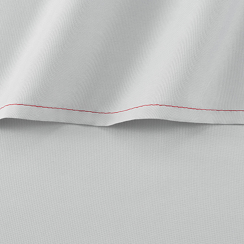 Host & Home Microfiber Flat Sheets Full - Gray W/ Red Hem - Pack Of 6 (P-MFS-81108-GY)