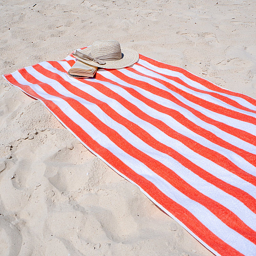 California Cabana Beach Towels 30x70 Coral - Pack Of 4 (PNP-CABANA-CO)