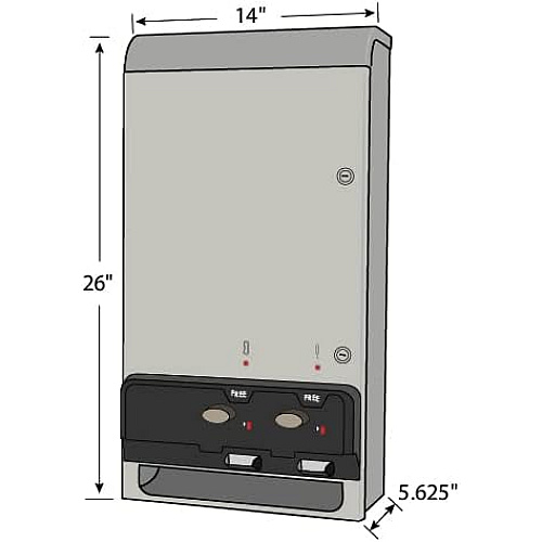 Evogen Dual Vendor, Free Vend, Stainless Steel - 1 Each (EV1SS-FREE)