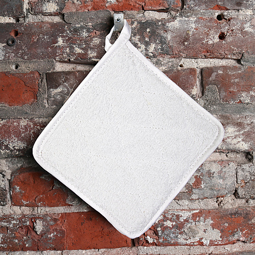 Cooks Linen Pot Holder 7x7 White - Pack Of 12 (POT-WHITE)