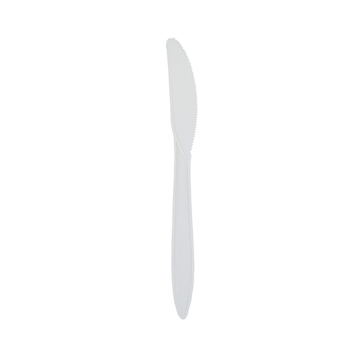 Knife Mid-weight Polypro White, Case Of 1000 (CPPMDKNBKW1)