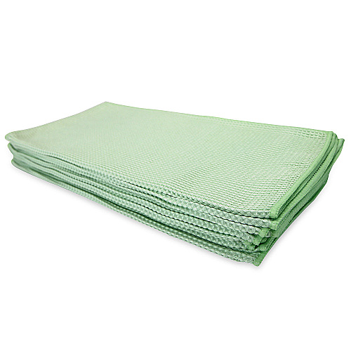 Smart Choice Waffle Cleaning Cloth 16x16 Green, Pack Of 12 (PNP915104G)