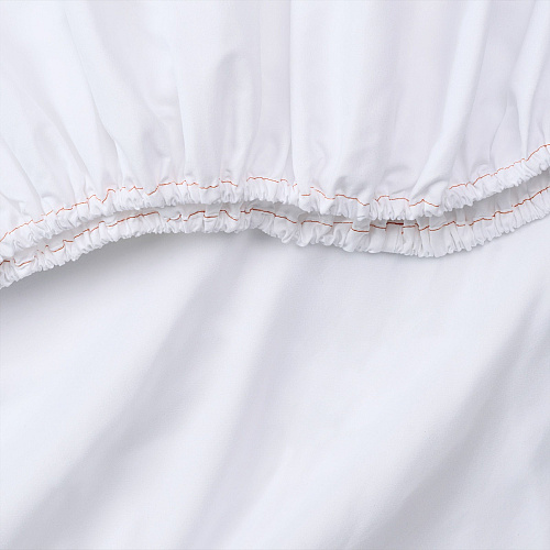 Host & Home Microfiber Fitted Sheets Twin Xl - White W/ Org Hem - Pack Of 6 (P-MFS-398012)