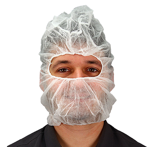 Polylite Hood Beard Cover 14 Gram White One Size 1000/cs, Case Of 1000 (M2302W)