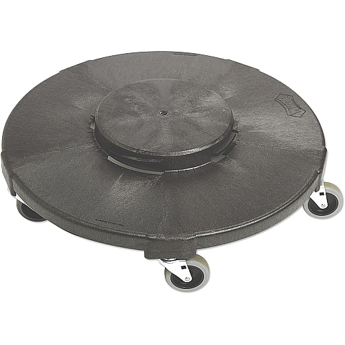 Gator Dolly, Rolling Dolly For Trash Removal, Heavy-duty Structural Foam Molded Base, 3-inch Non-marking Swivel Casters, 300 Lb. Capacity, 18” Diameter, Fits 20, 32, 44, & 55-gallon Cans, Case Of 2 (7704)