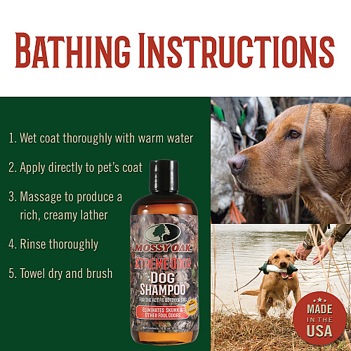 Mossy Oak Xtreme Odor Dog Shampoo, Original, 16oz - Case Of 12 (MO-00611-CS)