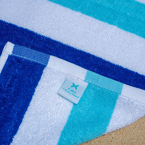 Cabo Cabana Beach Towel 30x70 Navy/blue - Pack Of 4 (CABOCABANA-NV/BL)