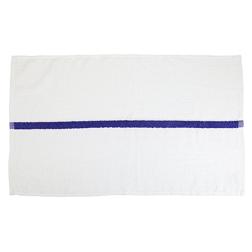Power Gym Hand Towel 16x27 Blue Stripe - Case Of 120 (PWR-1627-3BCS-CS)