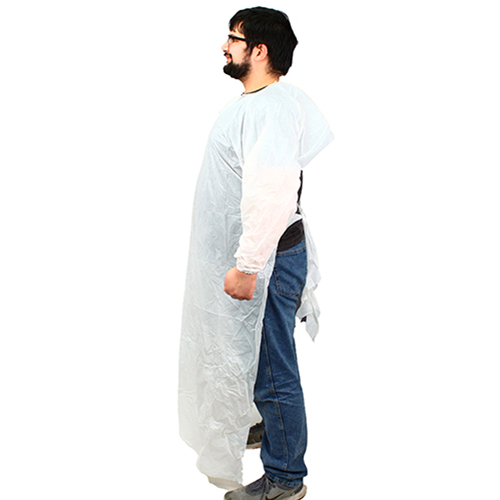 Impact 60 In. Isolation Gown L/s Elastic Wrists, White, 100/cs, Case Of 100 (MCPE-60W)