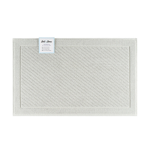 Host & Home Cotton Bath Mat 20x32 Light Gray - Case Of 4 (HH-BM-2032-GY)