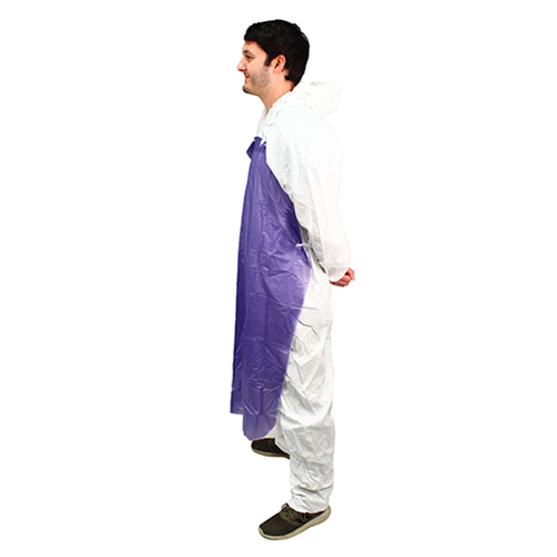 Hemmed Vinyl Apron 8 Mil 35x48 Blue, Case Of 72 (MPB-48)