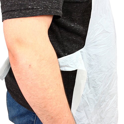 1 Mil Polyethylene Apron 28x46 White, Case Of 1000 (MDP-46W-S)