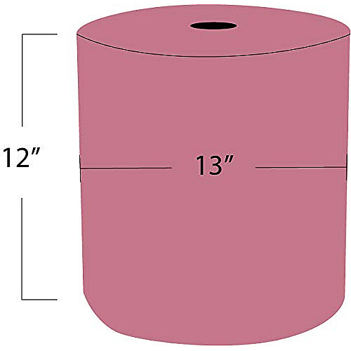 Taskbrand P80 Hydrospun Jumbo Roll, Red, 12x12, 475 Sh/rl, 1 Rl/cs, Case Of 475 (N-P080JPR)
