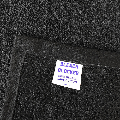Cotton Salon Towel 16x28 Black - Pack Of 12 (BB-1628-3BLK)