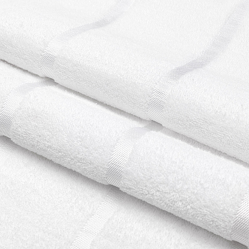 Las Rayas Beach Towel 30x60 White - Case Of 24 (BT-HS3060-WH-CS)