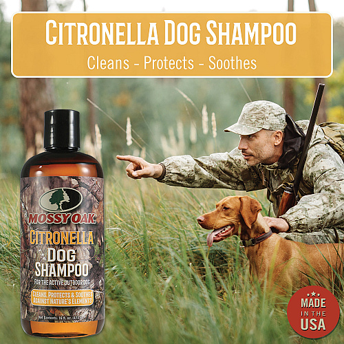 Mossy Oak Citronella Dog Shampoo, Cedarwood/citronella - 16 Oz Bottle (MO-00610)