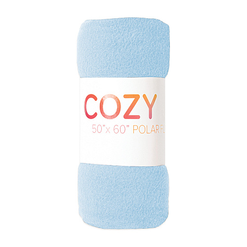 Cozy Soft Polar Fleece Throw 50x60 Light Blue - Case Of 12 (FLC-PLR-5060-LB)