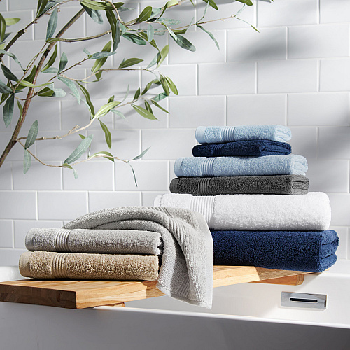 Host & Home 6pc Bath Towel Set White - Case Of 6 Sets (BSET-HH-WHT-CS)