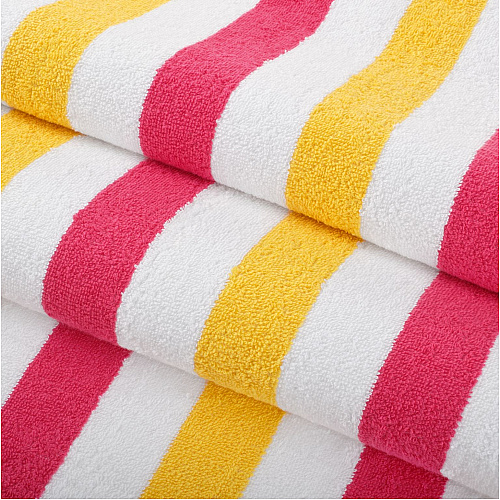 Cabo Cabana Beach Towel 30x70 Red/yellow - Pack Of 4 (CABOCABANA-RD/YL)