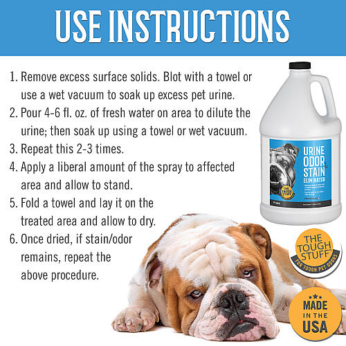 Tough Stuff Urine Odor & Stain Eliminator, Original - 1 Gallon Bottle (128NTP)