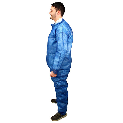 Polylite Coverall Bl Zipper - 5xl, Case Of 25 (M1100B-5X)